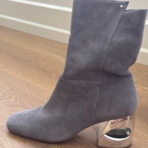H Halston Ryan Suede Mid-Calf Boots